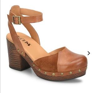 korks meru platform clog
